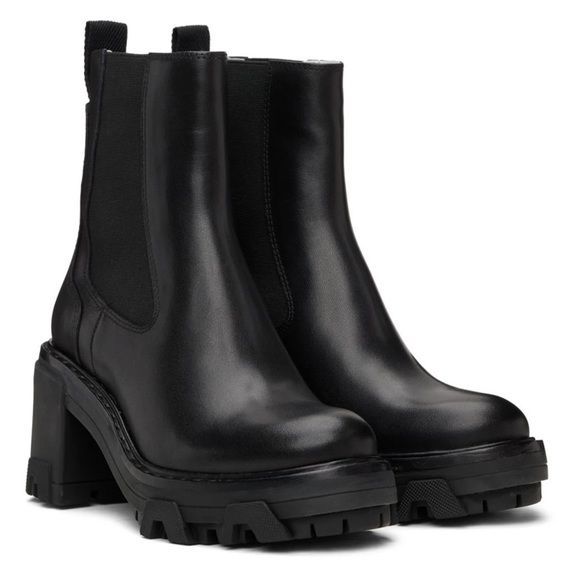 rag & bone Shoes - 💕 RAG & BONE | Shiloh Leather Boot Chunky Heel Black Shoe Mid Boots Sz 8.5